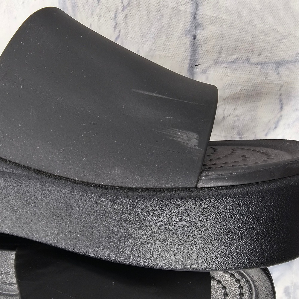 Crocs LiteRide Platform Slide Womens 9 Black Comfort Sandal Wedge - Picture 6 of 11